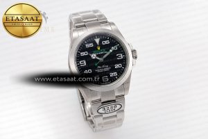 Air-King 126900 Clean 1:1 Best Edition 904L Steel Black Dial on SS Bracelet VR3230 - Görsel 4