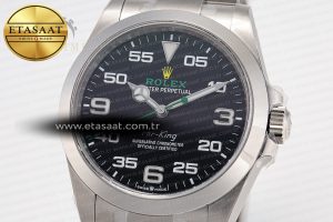 Air-King 126900 Clean 1:1 Best Edition 904L Steel Black Dial on SS Bracelet VR3230 - Görsel 6