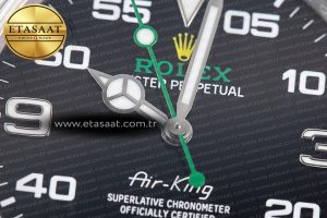 Air-King 126900 Clean 1:1 Best Edition 904L Steel Black Dial on SS Bracelet VR3230 - Görsel 9
