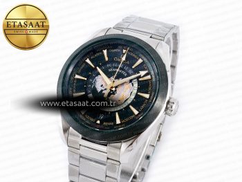 Aqua Terra GMT Worldtimer 150M 43mm 24 VSF 1:1 Best Edition Green Dial on SS Bracelet A8938 Super Clone
