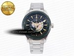 Aqua Terra GMT Worldtimer 150M 43mm 24 VSF 1:1 Best Edition Green Dial on SS Bracelet A8938 Super Clone - Görsel 3