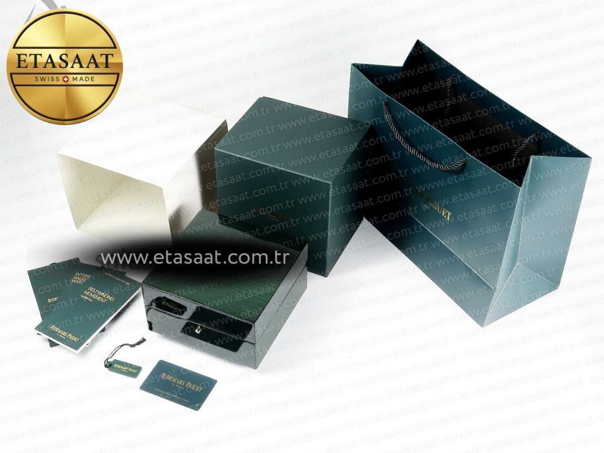 AUDEMARS PIGUET NEW GREEN WOODEN WATCH BOX AND PAPERS IMPORTANT NOTE - Görsel 11