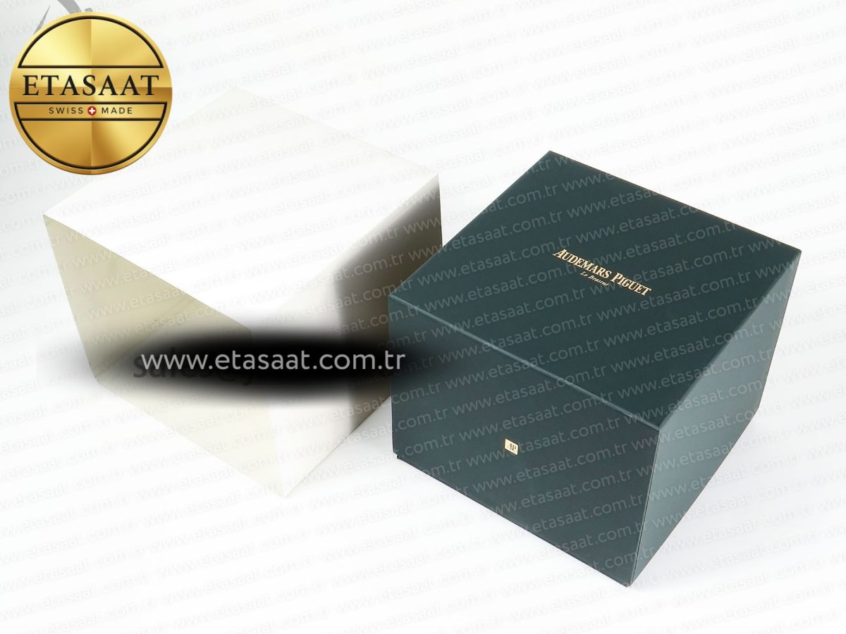 AUDEMARS PIGUET NEW GREEN WOODEN WATCH BOX AND PAPERS IMPORTANT NOTE - Görsel 13
