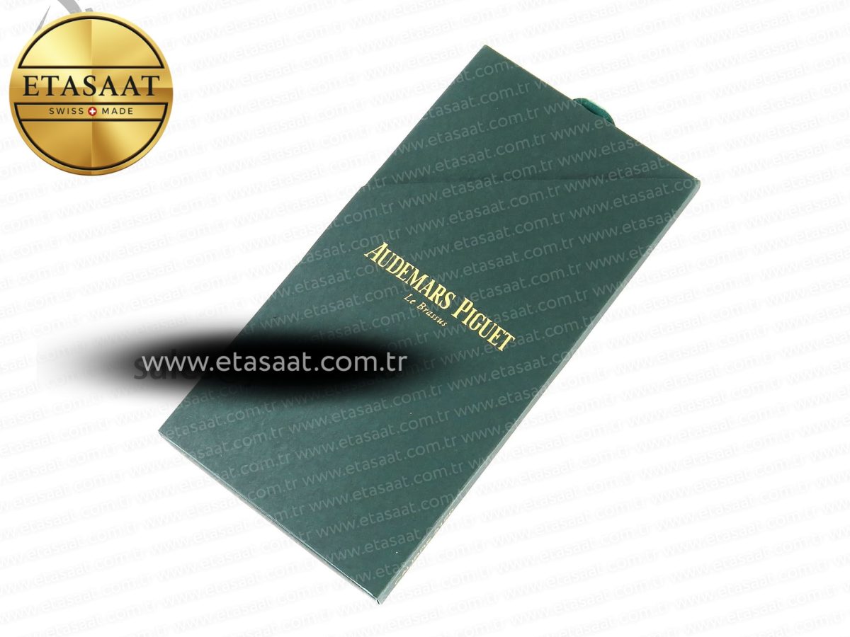 AUDEMARS PIGUET NEW GREEN WOODEN WATCH BOX AND PAPERS IMPORTANT NOTE - Görsel 15