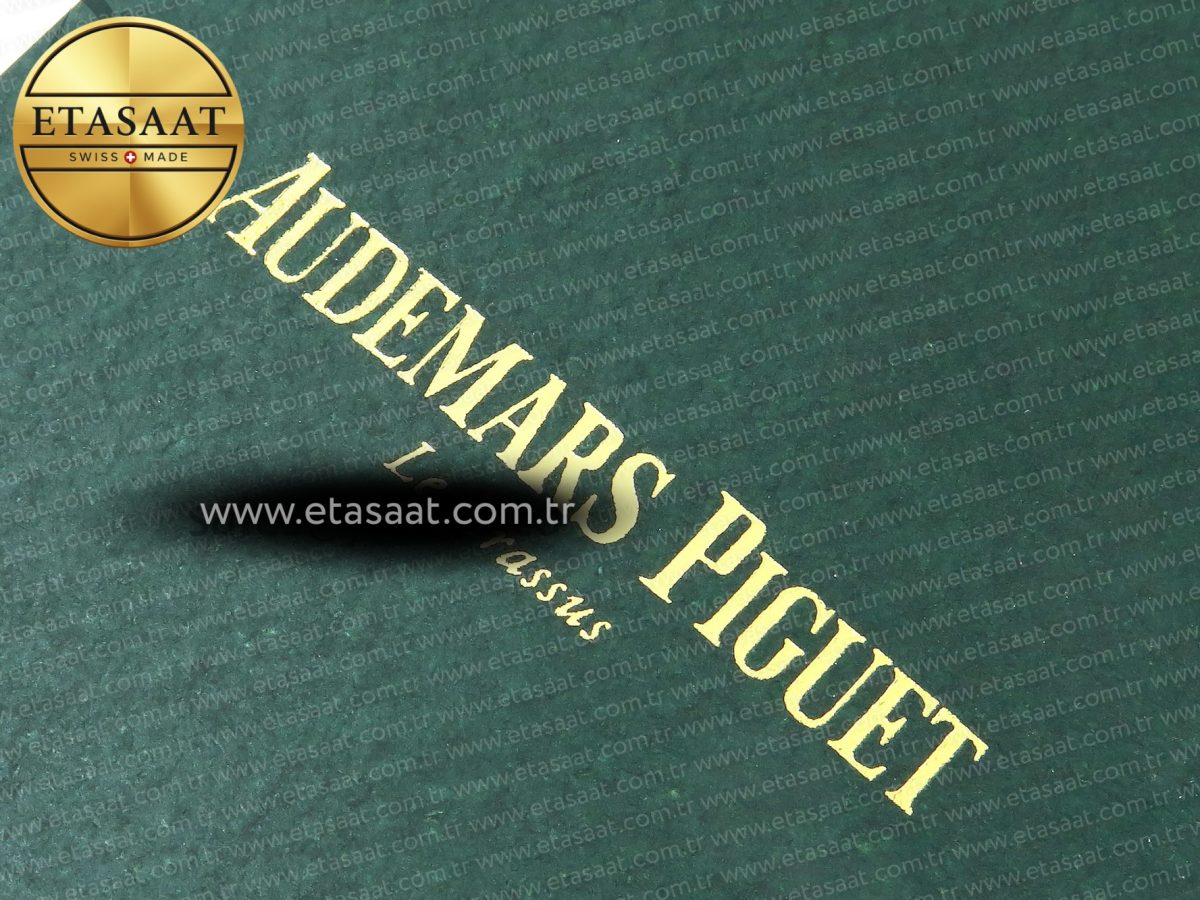 AUDEMARS PIGUET NEW GREEN WOODEN WATCH BOX AND PAPERS IMPORTANT NOTE - Görsel 16