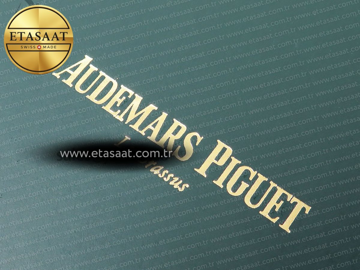 AUDEMARS PIGUET NEW GREEN WOODEN WATCH BOX AND PAPERS IMPORTANT NOTE - Görsel 7