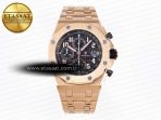 Audemars Piguet Royal Oak RG/RG Black/Blk APF A3126 - Görsel 3