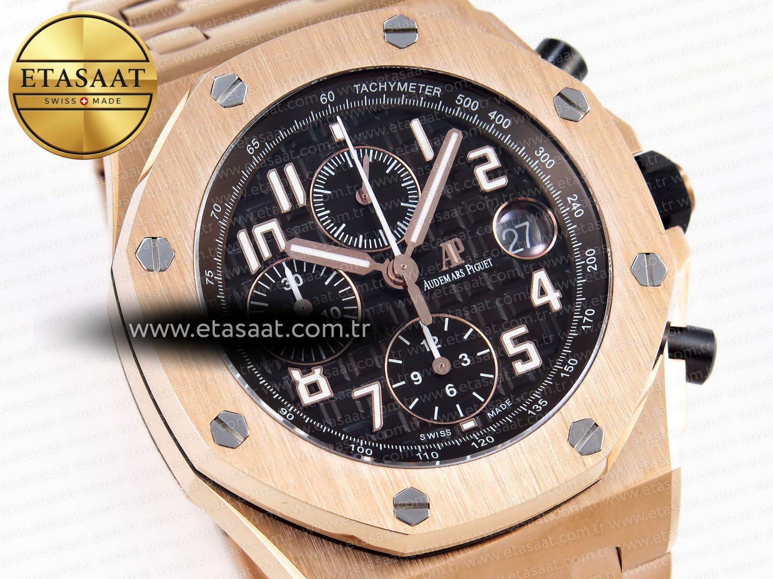 Audemars Piguet Royal Oak RG/RG Black/Blk APF A3126 - Görsel 5