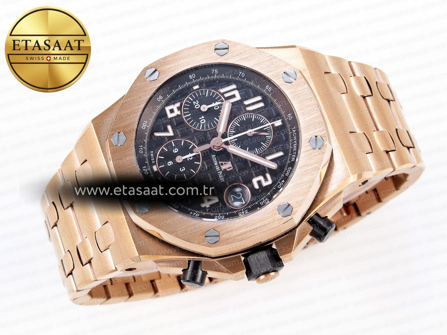 Audemars Piguet Royal Oak RG/RG Black/Blk APF A3126 - Görsel 6