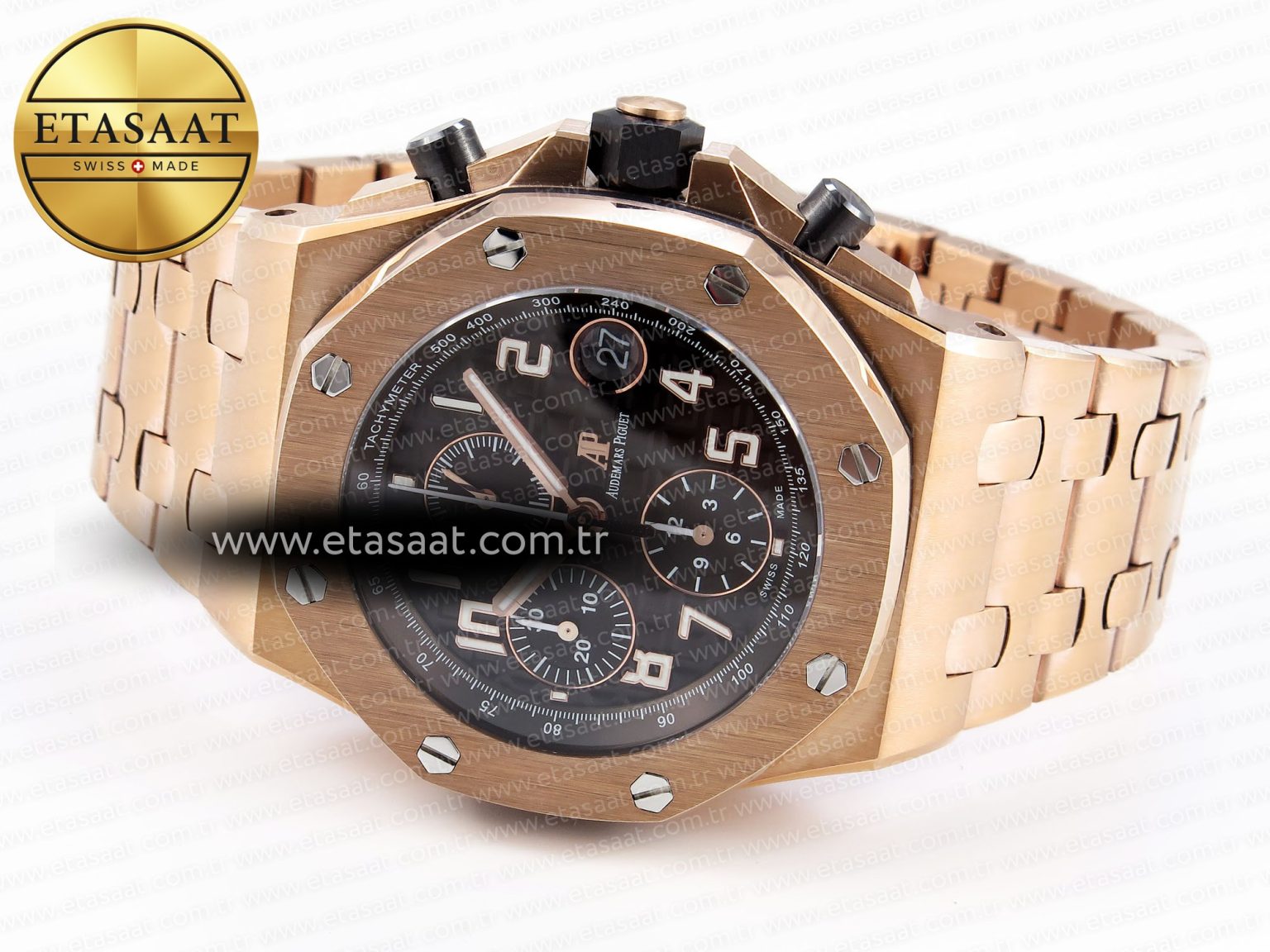 Audemars Piguet Royal Oak RG/RG Black/Blk APF A3126 - Görsel 7