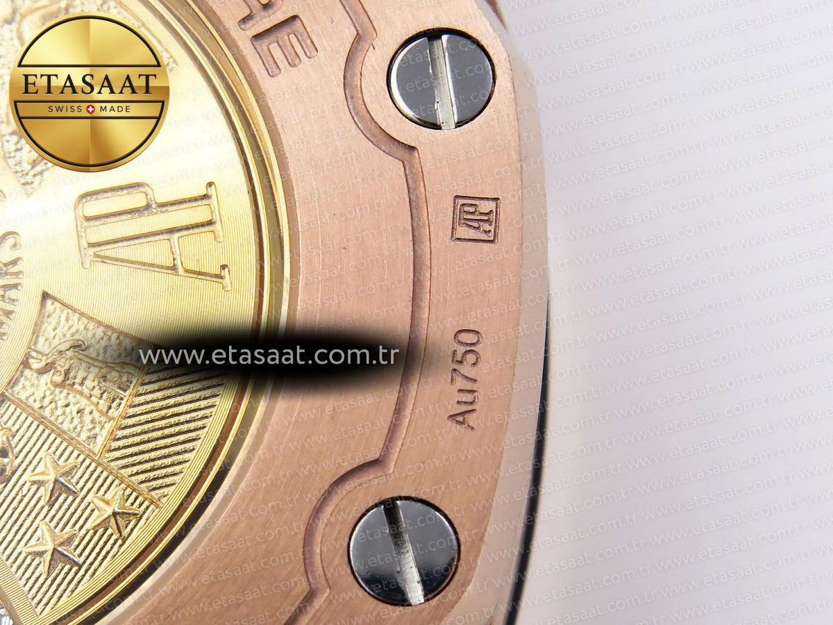 Audemars Piguet Royal Oak RG/RG Black/Gold APF A3126 - Görsel 28