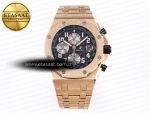 Audemars Piguet Royal Oak  RG/RG Black/Num APF A3126 - Görsel 3