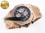 Audemars Piguet Royal Oak  RG/RG Black/Num APF A3126 - Görsel 6