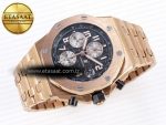 Audemars Piguet Royal Oak  RG/RG Black/Num APF A3126 - Görsel 6