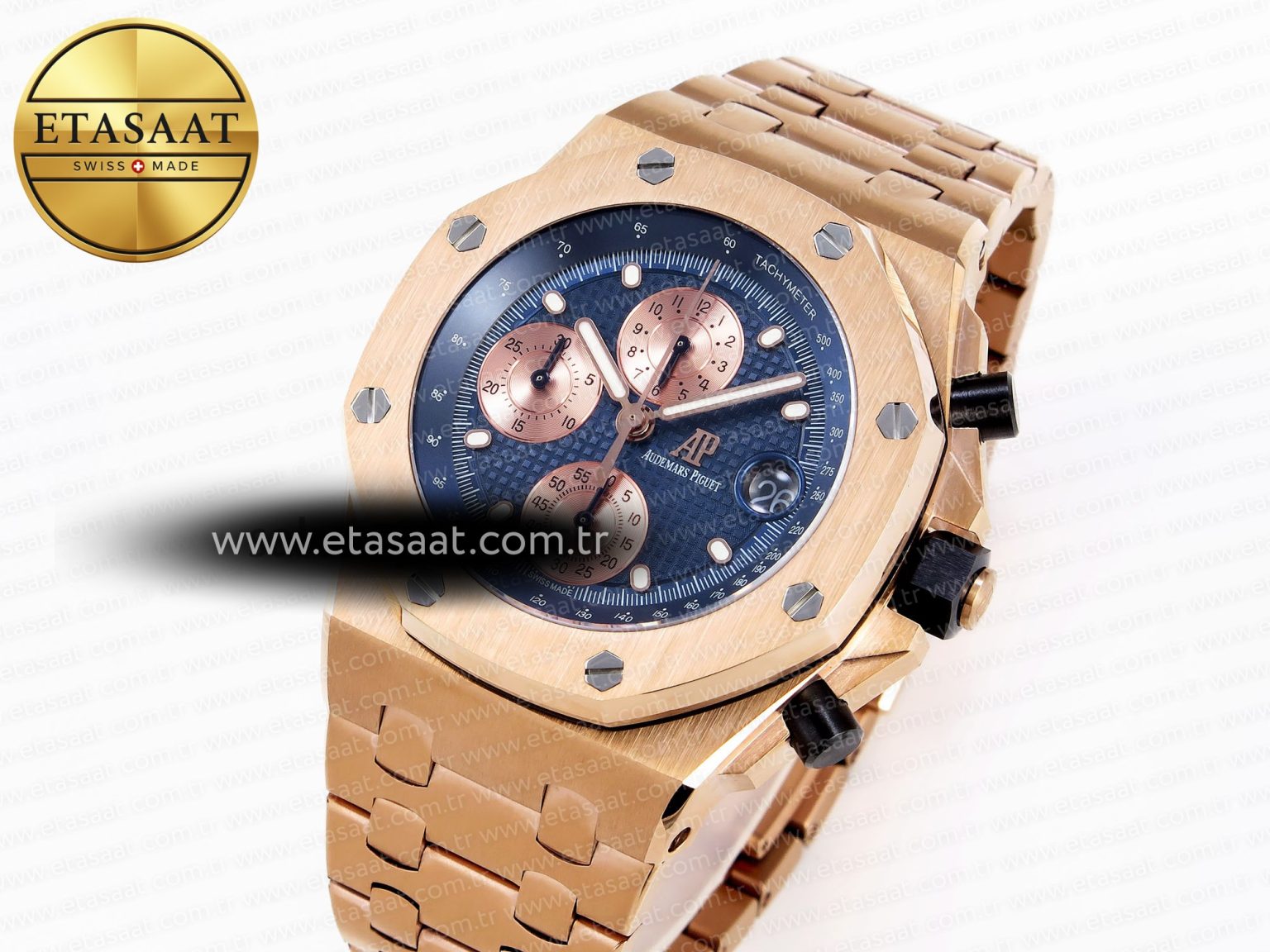 Audemars Piguet Royal Oak RG/RG Blue/Gold APF A7750 - Görsel 2