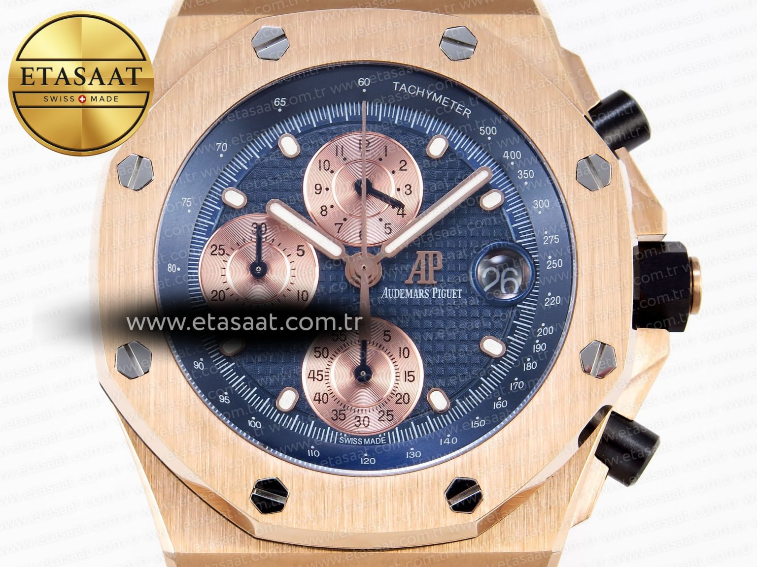 Audemars Piguet Royal Oak RG/RG Blue/Gold APF A7750 - Görsel 4