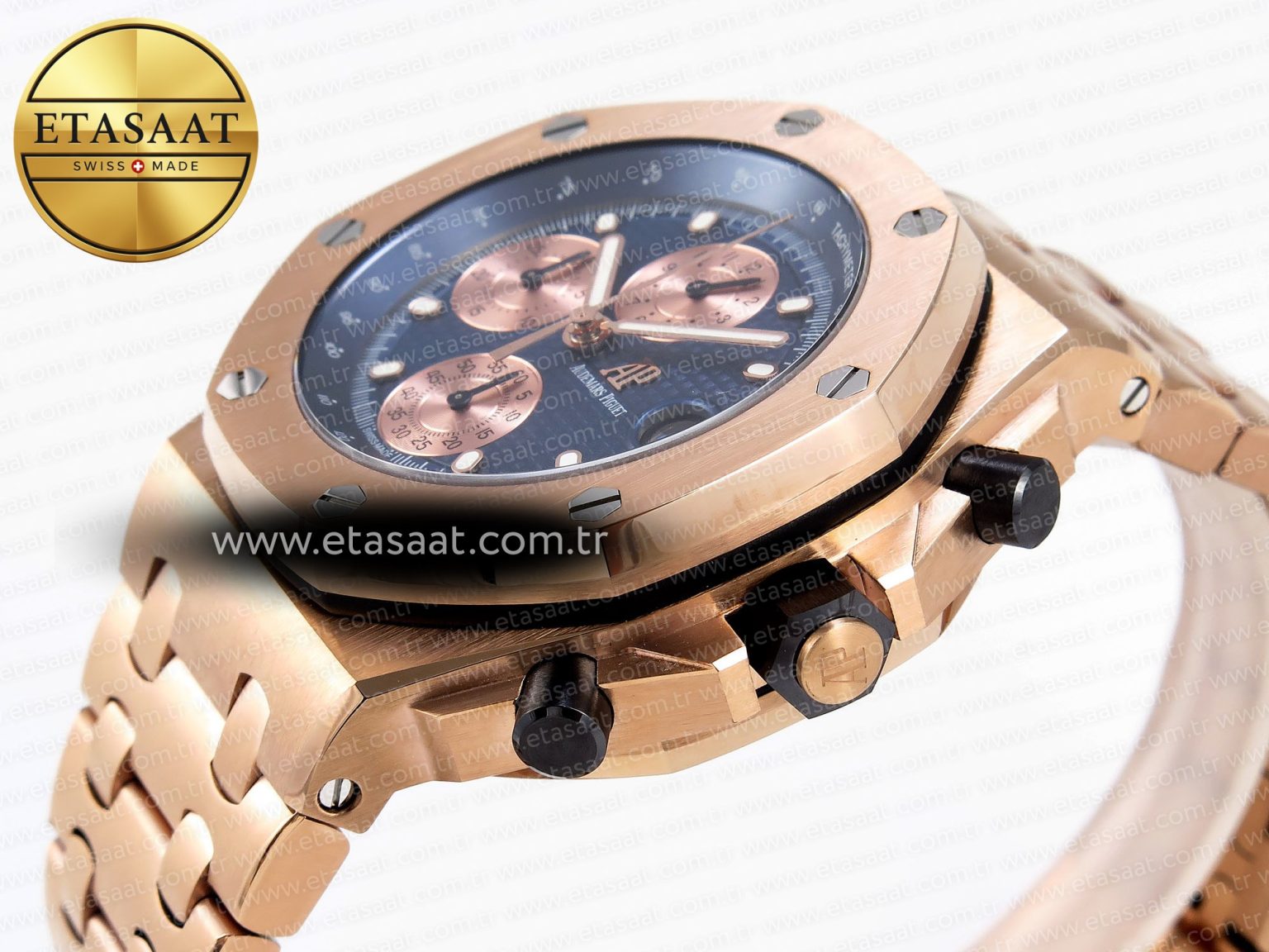 Audemars Piguet Royal Oak RG/RG Blue/Gold APF A7750 - Görsel 8