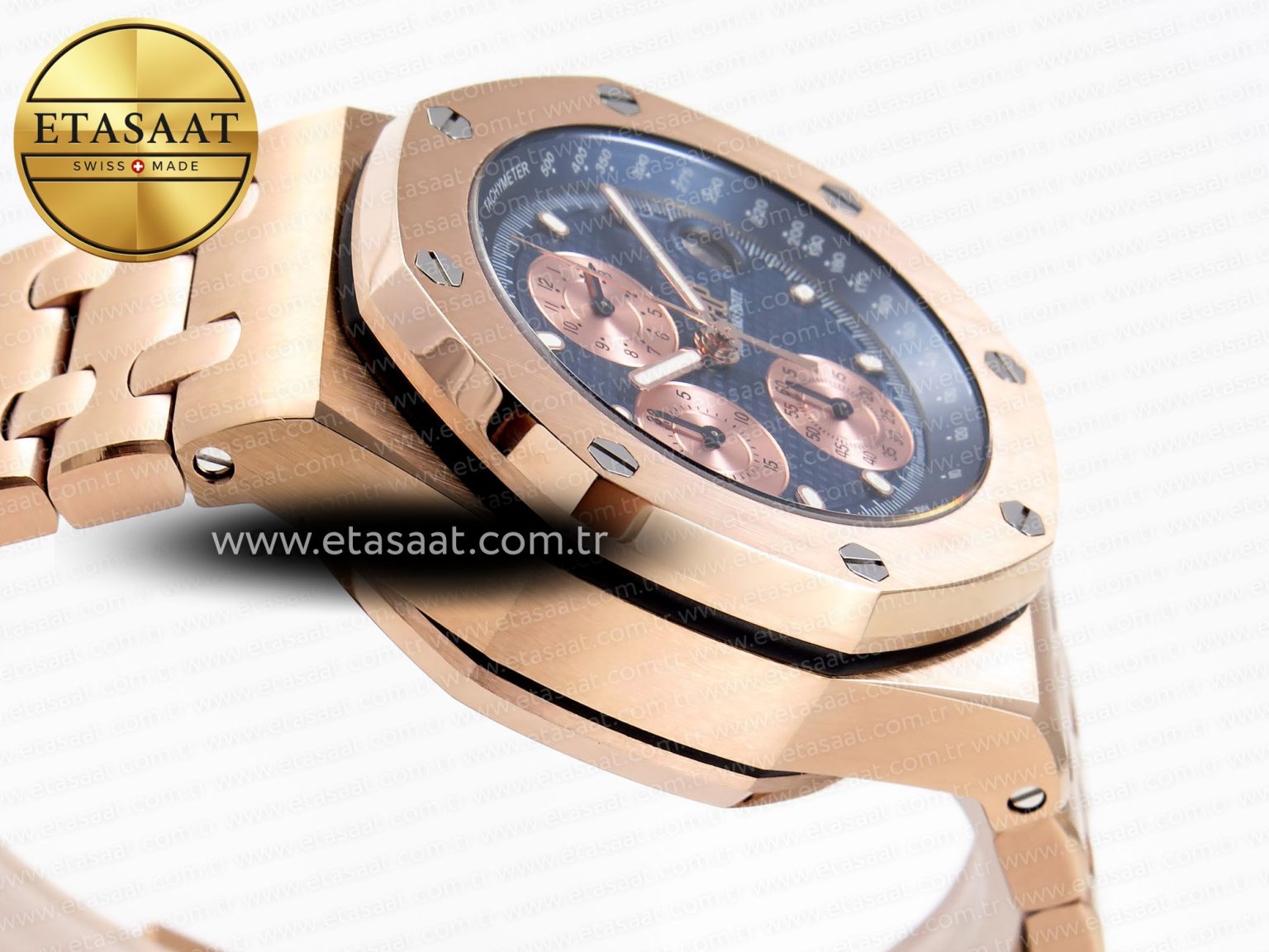 Audemars Piguet Royal Oak RG/RG Blue/Gold APF A7750 - Görsel 9