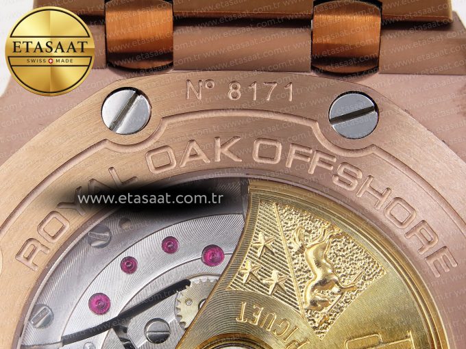 Audemars Piguet – Royal Oak Offshore 42mm RG/RG Gold/Num APF A3126 - Görsel 27