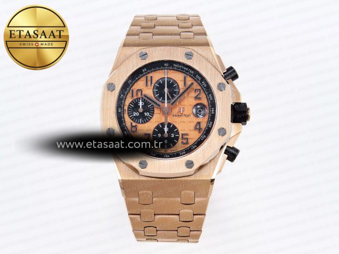 Audemars Piguet – Royal Oak Offshore 42mm RG/RG Gold/Num APF A3126 - Görsel 3