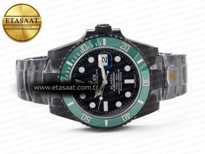 Blaken Sub Green PVD/SS Black V6F V2 VS3135 - Görsel 9