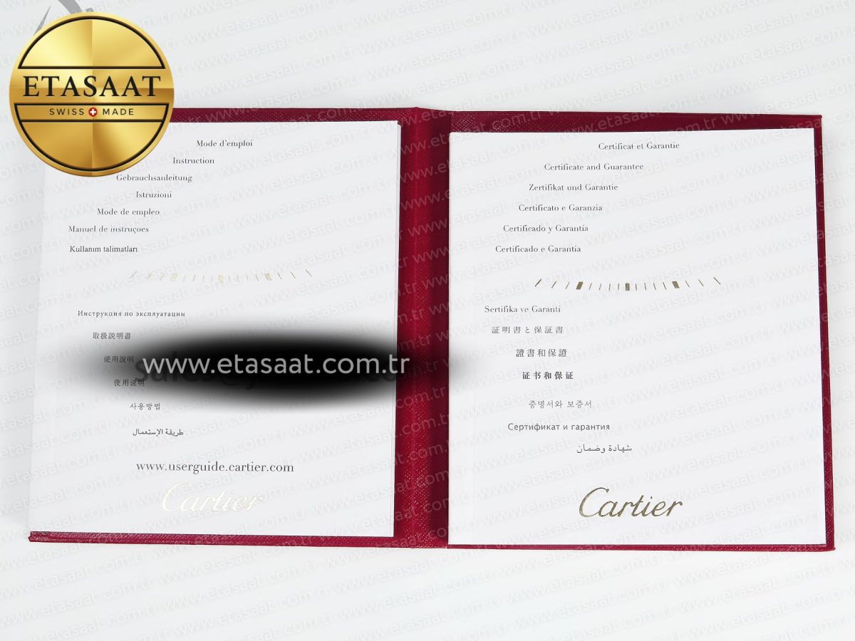 CARTIER BOX AND PAPERS NEW VERSION - Görsel 13