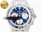 Chronomat B01 France 42mm SS BLSF 1:1 Best Edition Blue Dial on SS Bracelet A7750 - Görsel 4