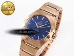 CONSTELLATION 39MM RG ASWF 1:1 BEST EDITION BLUE DIAL ON RG BRACELET A8801 - Görsel 2