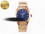 CONSTELLATION 39MM RG ASWF 1:1 BEST EDITION BLUE DIAL ON RG BRACELET A8801 - Görsel 3