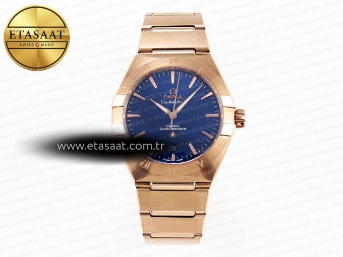 CONSTELLATION 39MM RG ASWF 1:1 BEST EDITION BLUE DIAL ON RG BRACELET A8801 - Görsel 3