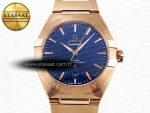 CONSTELLATION 39MM RG ASWF 1:1 BEST EDITION BLUE DIAL ON RG BRACELET A8801 - Görsel 4