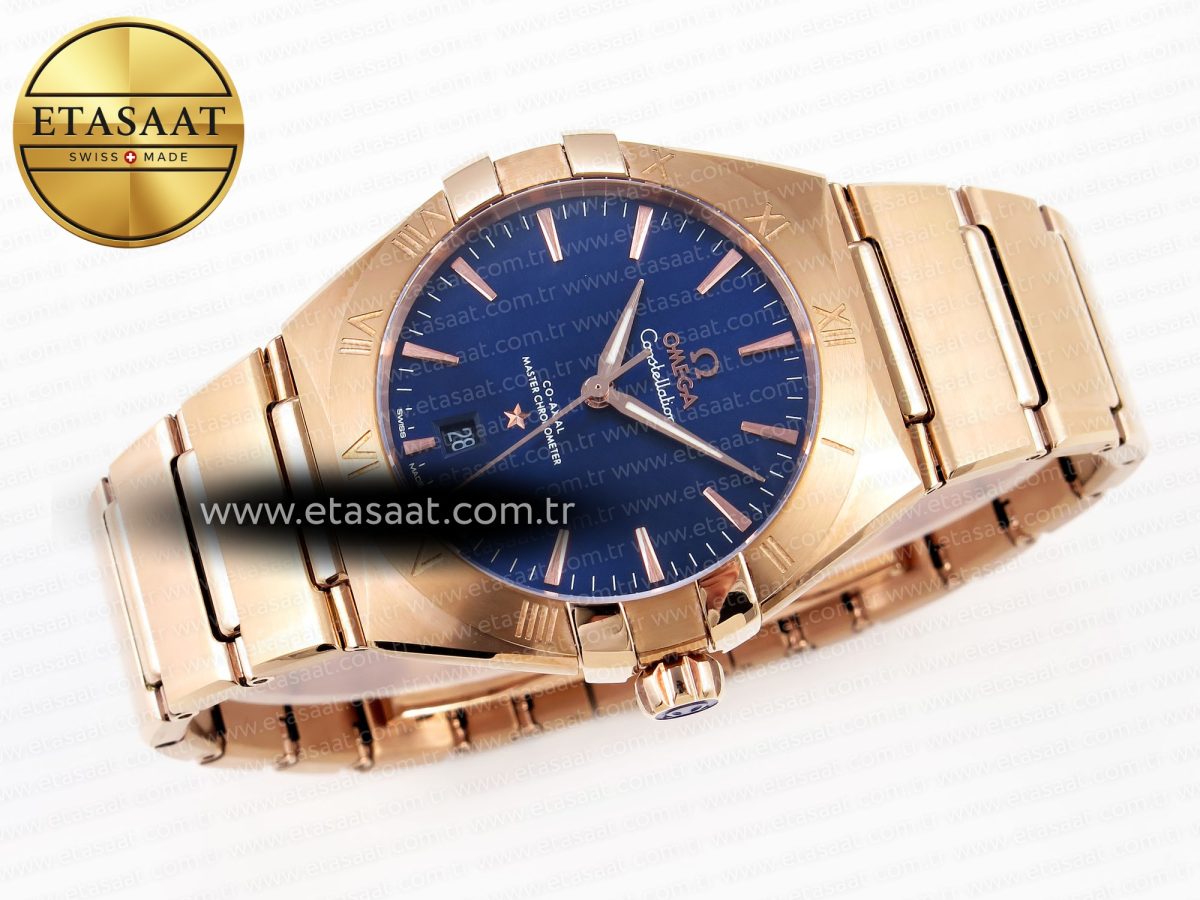 Omega CONSTELLATION 39MM RG BLUE DIAL ON RG A8801 - Görsel 6