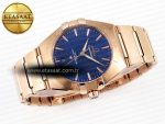 CONSTELLATION 39MM RG ASWF 1:1 BEST EDITION BLUE DIAL ON RG BRACELET A8801 - Görsel 6