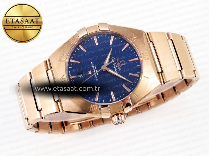 CONSTELLATION 39MM RG ASWF 1:1 BEST EDITION BLUE DIAL ON RG BRACELET A8801 - Görsel 6