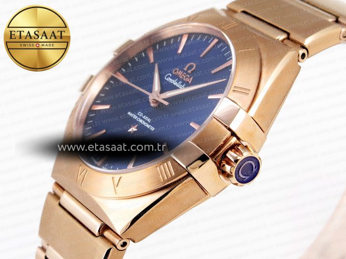 CONSTELLATION 39MM RG ASWF 1:1 BEST EDITION BLUE DIAL ON RG BRACELET A8801 - Görsel 7