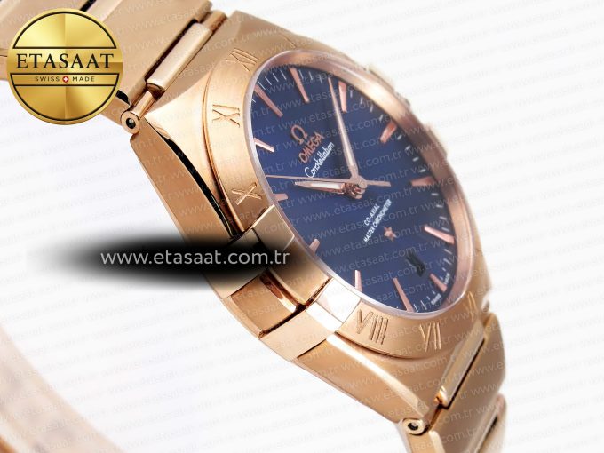 CONSTELLATION 39MM RG ASWF 1:1 BEST EDITION BLUE DIAL ON RG BRACELET A8801 - Görsel 8