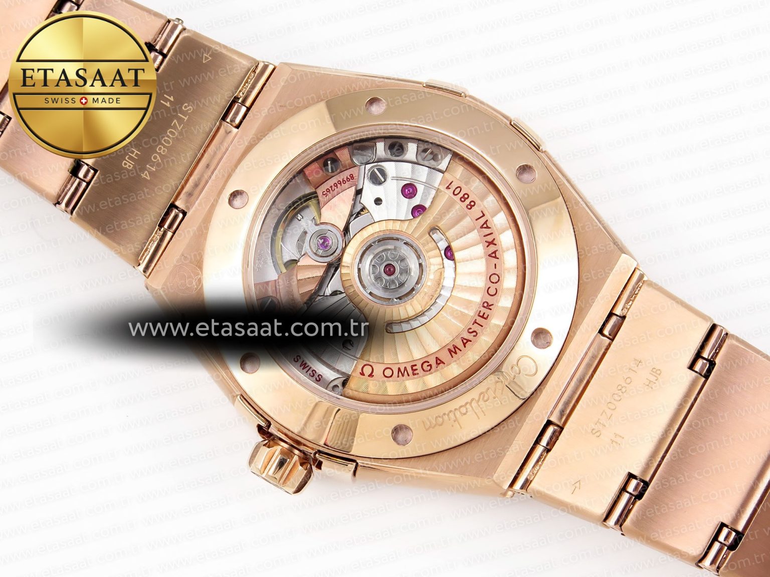 CONSTELLATION 39MM RG ASWF 1:1 BEST EDITION WHITE DIAL ON RG BRACELET A8801 - Görsel 13
