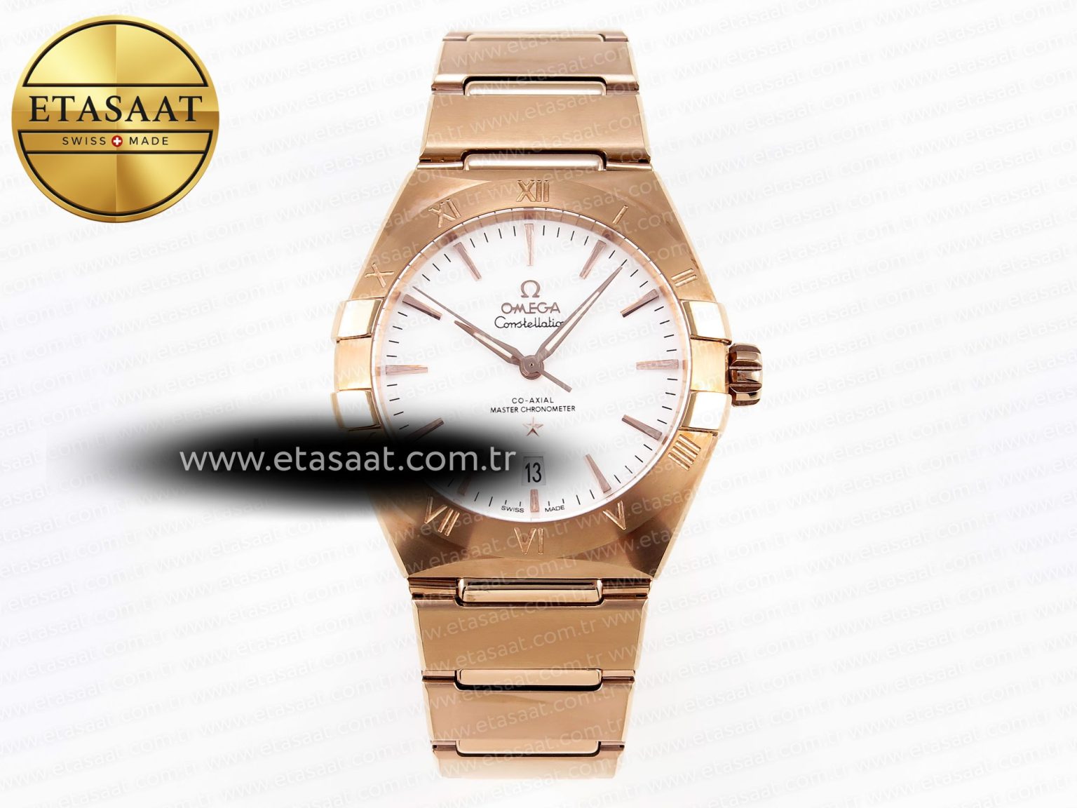 CONSTELLATION 39MM RG ASWF 1:1 BEST EDITION WHITE DIAL ON RG BRACELET A8801 - Görsel 3