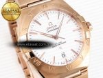 CONSTELLATION 39MM RG ASWF 1:1 BEST EDITION WHITE DIAL ON RG BRACELET A8801 - Görsel 4
