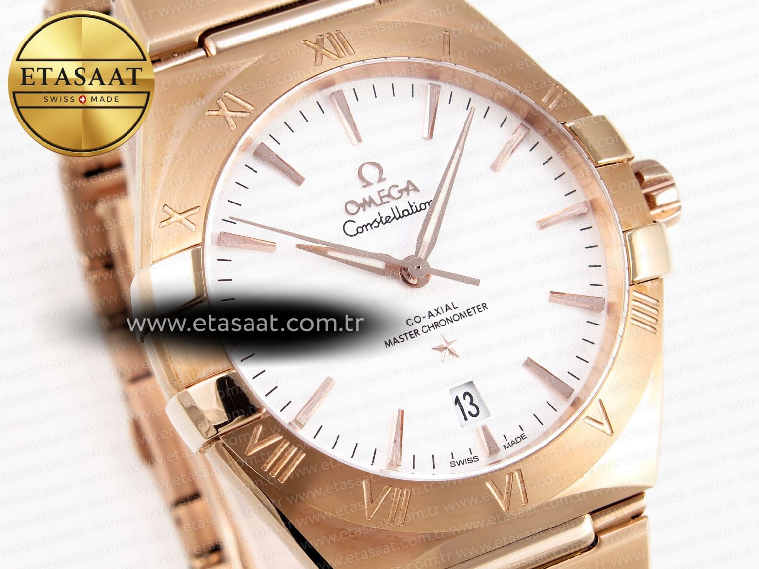 CONSTELLATION 39MM RG ASWF 1:1 BEST EDITION WHITE DIAL ON RG BRACELET A8801 - Görsel 4