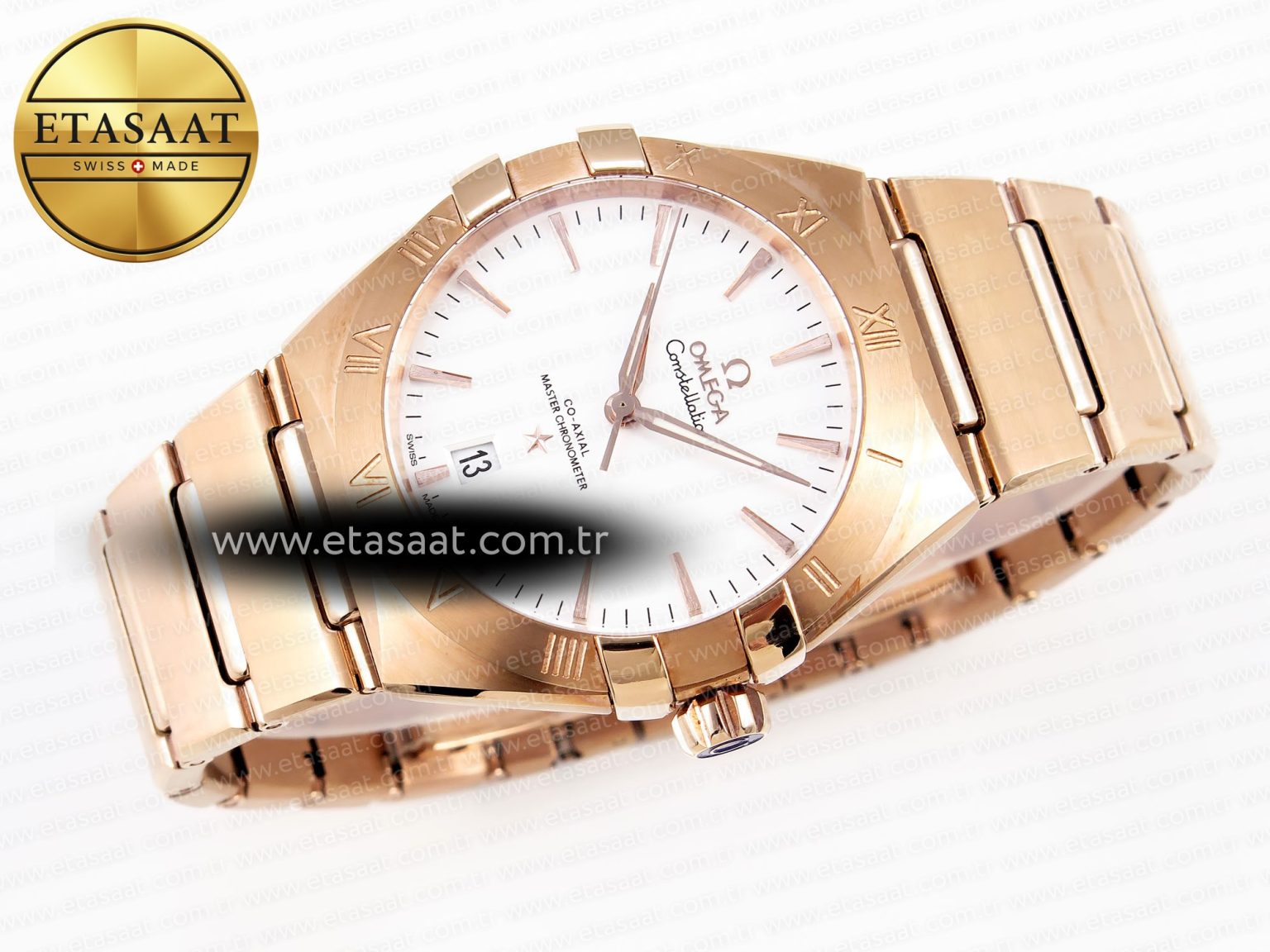 CONSTELLATION 39MM RG ASWF 1:1 BEST EDITION WHITE DIAL ON RG BRACELET A8801 - Görsel 5
