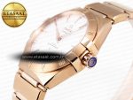 CONSTELLATION 39MM RG ASWF 1:1 BEST EDITION WHITE DIAL ON RG BRACELET A8801 - Görsel 6