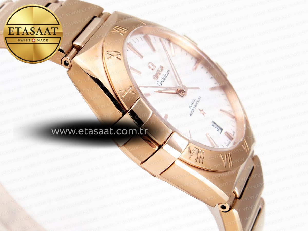 Omega CONSTELLATION 39MM RG WHITE DIAL ON RG RGA8801 - Görsel 7