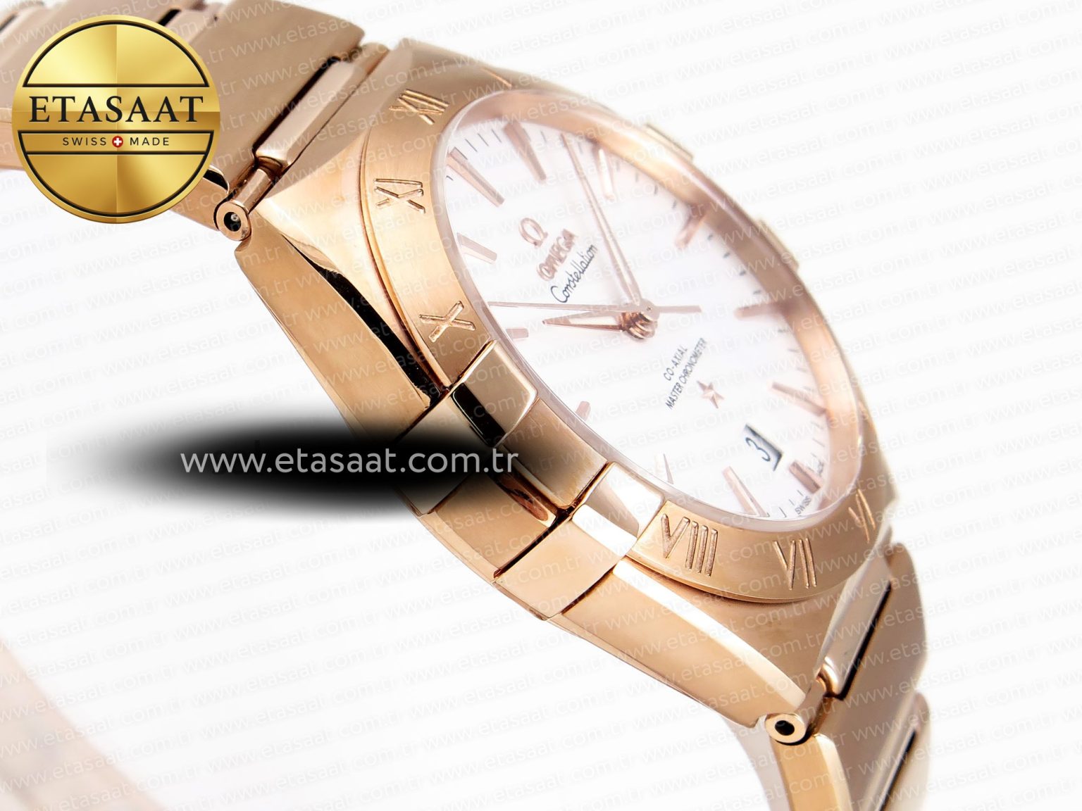 CONSTELLATION 39MM RG ASWF 1:1 BEST EDITION WHITE DIAL ON RG BRACELET A8801 - Görsel 7