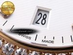 CONSTELLATION 39MM RG DIAMONDS BEZEL ASWF 1:1 BEST EDITION WHITE DIAL ON RG BRACELET A8801 - Görsel 12