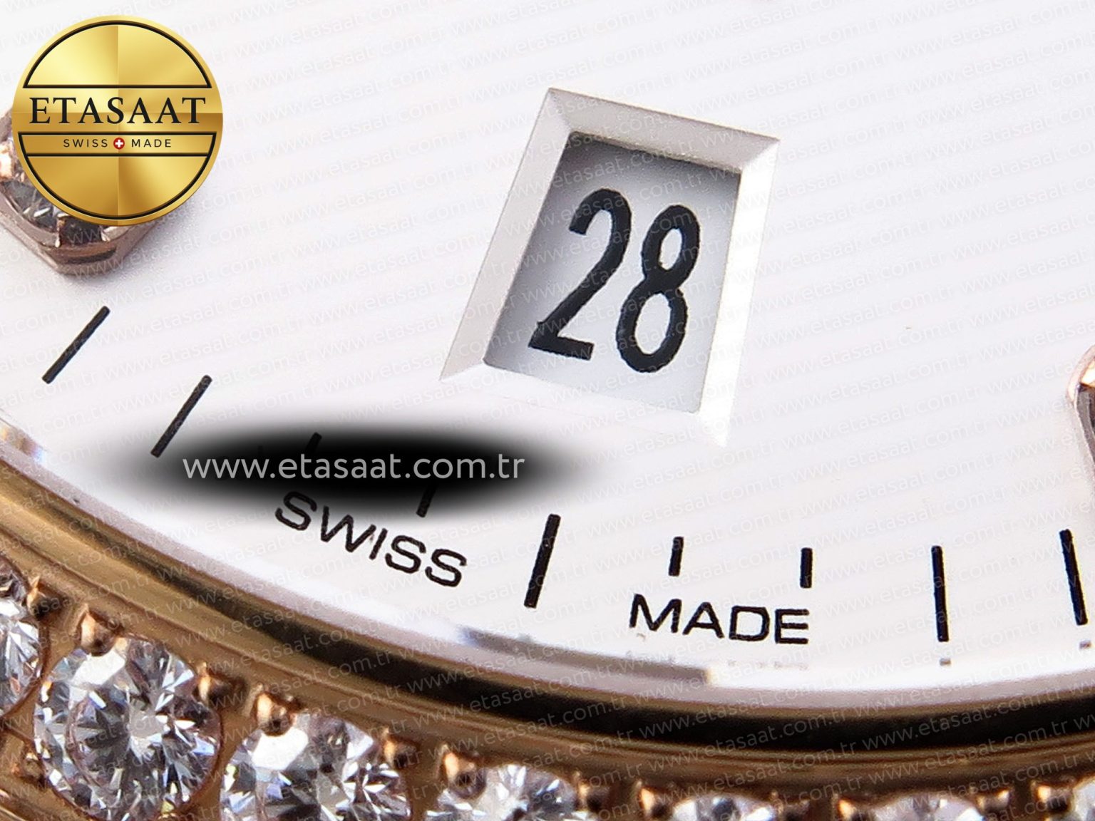 CONSTELLATION 39MM RG DIAMONDS BEZEL ASWF 1:1 BEST EDITION WHITE DIAL ON RG BRACELET A8801 - Görsel 12