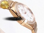 CONSTELLATION 39MM RG DIAMONDS BEZEL ASWF 1:1 BEST EDITION WHITE DIAL ON RG BRACELET A8801 - Görsel 7