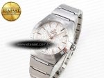 CONSTELLATION 39MM SS ASWF 1:1 BEST EDITION WHITE TEXTURED DIAL ON SS BRACELET A8800