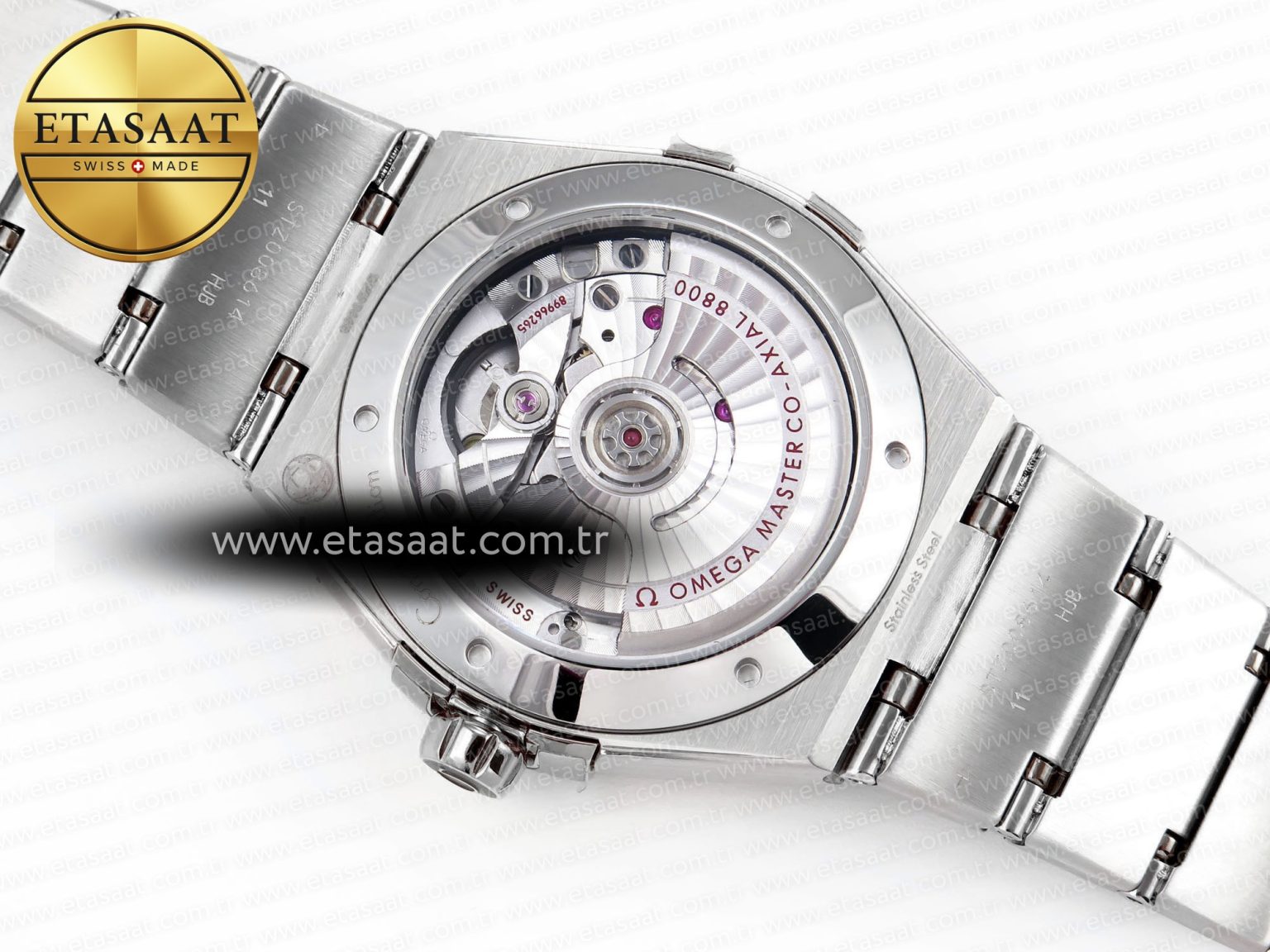 CONSTELLATION 39MM SS ASWF 1:1 BEST EDITION WHITE TEXTURED DIAL ON SS BRACELET A8800 - Görsel 14