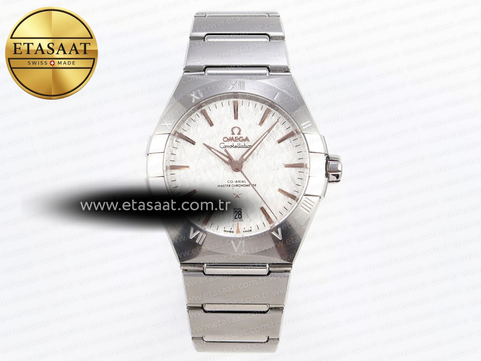 CONSTELLATION 39MM SS ASWF 1:1 BEST EDITION WHITE TEXTURED DIAL ON SS BRACELET A8800 - Görsel 3